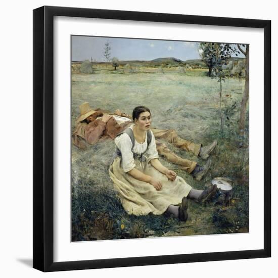 The Haymakers, 1877-Jules Bastien-Lepage-Framed Giclee Print