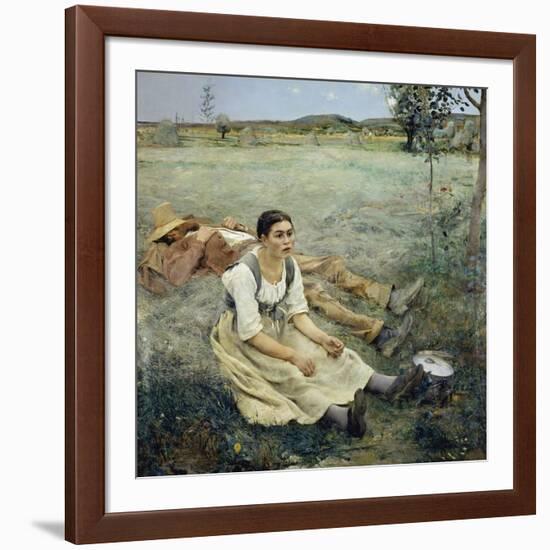 The Haymakers, 1877-Jules Bastien-Lepage-Framed Giclee Print