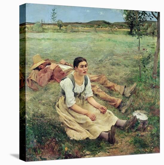 The Haymakers, 1877-Jules Bastien-Lepage-Stretched Canvas