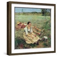 The Haymakers, 1877-Jules Bastien-Lepage-Framed Giclee Print