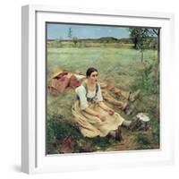 The Haymakers, 1877-Jules Bastien-Lepage-Framed Giclee Print