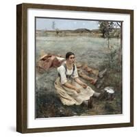 The Haymakers, 1880-Jules Bastien-Lepage-Framed Giclee Print