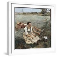 The Haymakers, 1880-Jules Bastien-Lepage-Framed Giclee Print