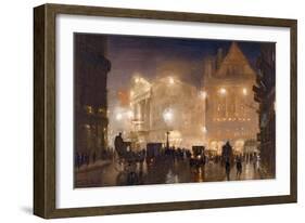 The Haymarket, London, c.1910-George Hyde Pownall-Framed Giclee Print