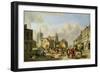 The Haymarket, Norwich, 1825 (Oil on Panel)-David Hodgson-Framed Giclee Print