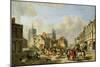 The Haymarket, Norwich, 1825 (Oil on Panel)-David Hodgson-Mounted Giclee Print