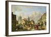 The Haymarket, Norwich, 1825 (Oil on Panel)-David Hodgson-Framed Giclee Print