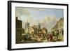 The Haymarket, Norwich, 1825 (Oil on Panel)-David Hodgson-Framed Giclee Print