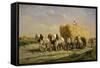 The Hayrick-Jules Jacques Veyrassat-Framed Stretched Canvas