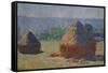 The Haystacks, End of Summer, Giverny, 1891-Claude Monet-Framed Stretched Canvas