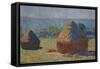 The Haystacks, End of Summer, Giverny, 1891-Claude Monet-Framed Stretched Canvas