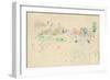 The Haystacks in Jersey, 1886 (W/C on Paper)-Berthe Morisot-Framed Giclee Print