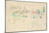 The Haystacks in Jersey, 1886 (W/C on Paper)-Berthe Morisot-Mounted Giclee Print