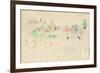 The Haystacks in Jersey, 1886 (W/C on Paper)-Berthe Morisot-Framed Giclee Print