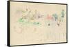 The Haystacks in Jersey, 1886 (W/C on Paper)-Berthe Morisot-Framed Stretched Canvas