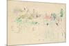 The Haystacks in Jersey, 1886 (W/C on Paper)-Berthe Morisot-Mounted Premium Giclee Print