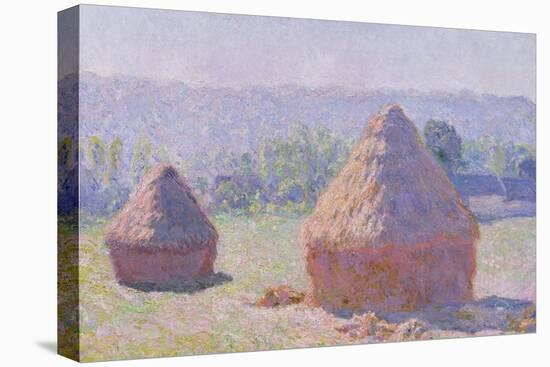 The Haystacks, or the End of the Summer, at Giverny, 1891-Claude Monet-Stretched Canvas