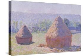 The Haystacks, or the End of the Summer, at Giverny, 1891-Claude Monet-Stretched Canvas