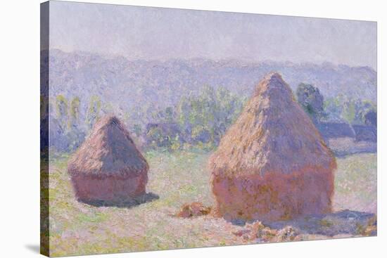 The Haystacks, or the End of the Summer, at Giverny, 1891-Claude Monet-Stretched Canvas