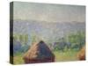 The Haystacks Or, the End of the Summer, at Giverny, 1891-Claude Monet-Stretched Canvas