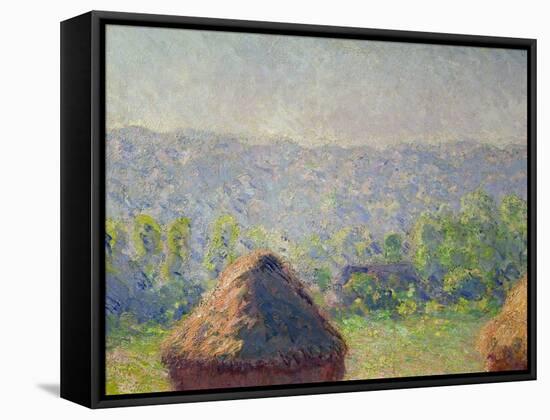 The Haystacks Or, the End of the Summer, at Giverny, 1891-Claude Monet-Framed Stretched Canvas