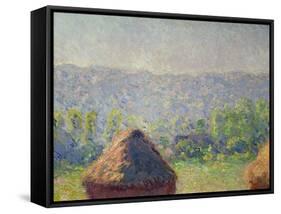 The Haystacks Or, the End of the Summer, at Giverny, 1891-Claude Monet-Framed Stretched Canvas