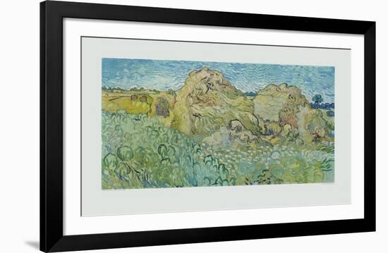 The Haystacks-Vincent van Gogh-Framed Collectable Print
