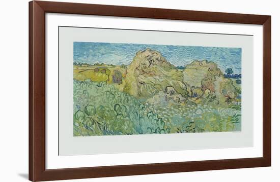 The Haystacks-Vincent van Gogh-Framed Collectable Print