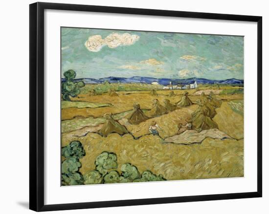 The Haystacks-Vincent van Gogh-Framed Giclee Print