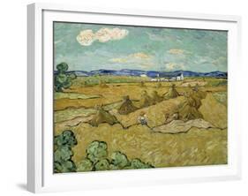 The Haystacks-Vincent van Gogh-Framed Giclee Print