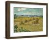 The Haystacks-Vincent van Gogh-Framed Premium Giclee Print