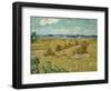 The Haystacks-Vincent van Gogh-Framed Premium Giclee Print