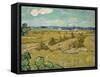 The Haystacks-Vincent van Gogh-Framed Stretched Canvas