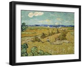 The Haystacks-Vincent van Gogh-Framed Giclee Print