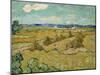 The Haystacks-Vincent van Gogh-Mounted Giclee Print