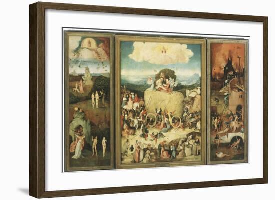 The Haywain, 1485-Hieronymus Bosch-Framed Giclee Print