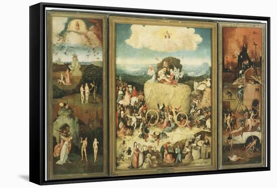 The Haywain, 1485-Hieronymus Bosch-Framed Stretched Canvas