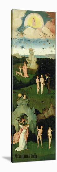 The Haywain: Left Wing of the Triptych Depicting the Garden of Eden, circa 1500-Hieronymus Bosch-Stretched Canvas