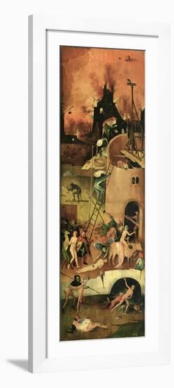 The Haywain: Right Wing of the Triptych Depicting Hell, c.1500-Hieronymus Bosch-Framed Premium Giclee Print