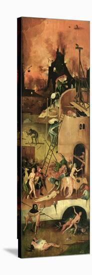 The Haywain: Right Wing of the Triptych Depicting Hell, c.1500-Hieronymus Bosch-Stretched Canvas