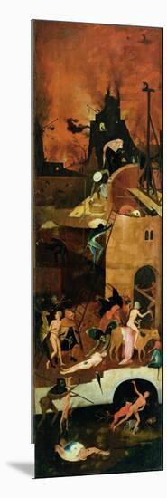 The Haywain: Right Wing of the Triptych Depicting Hell, circa 1500-Hieronymus Bosch-Mounted Giclee Print