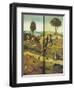 The Haywain, with Panels Closed Showing Everyman Walking the Path of Life-Hieronymus Bosch-Framed Giclee Print