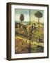 The Haywain, with Panels Closed Showing Everyman Walking the Path of Life-Hieronymus Bosch-Framed Giclee Print