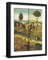 The Haywain, with Panels Closed Showing Everyman Walking the Path of Life-Hieronymus Bosch-Framed Giclee Print