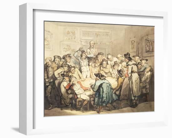 The Hazard Room, England, 1792-Thomas Rowlandson-Framed Giclee Print