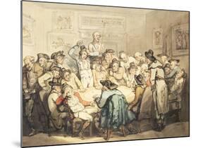 The Hazard Room, England, 1792-Thomas Rowlandson-Mounted Giclee Print