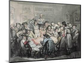 The Hazard Room-Thomas Rowlandson-Mounted Giclee Print