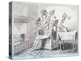The Head Ache, 1835-George Cruikshank-Stretched Canvas