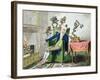 The Head Ache, Satirical Cartoon-George Cruikshank-Framed Giclee Print