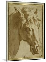 The Head and Neck of a Horse-Parmigianino-Mounted Giclee Print